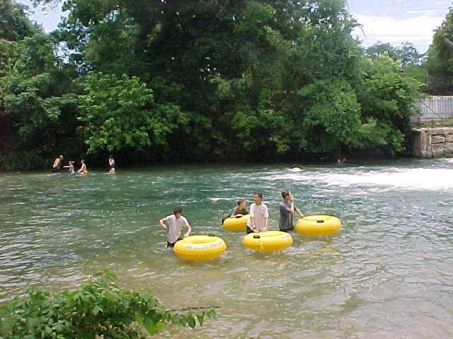tubing on the San Marcos River